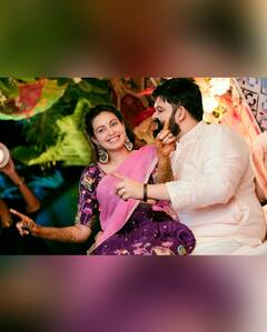 Actress Abhinaya Karthik: కాబోయే భర్తతో హీరోయిన్ క్యూట్ పోజులు..మెహందీ వేడుక ఫొటోస్ షేర్ చేసిన అభినయ