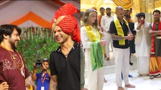 'गर्लफ्रेंड' सोफी शाइन के साथ बाबा बागेश्वर का आशीर्वाद लेने पहुंचे शिखर धवन, फिर साथ में खेला क्रिकेट