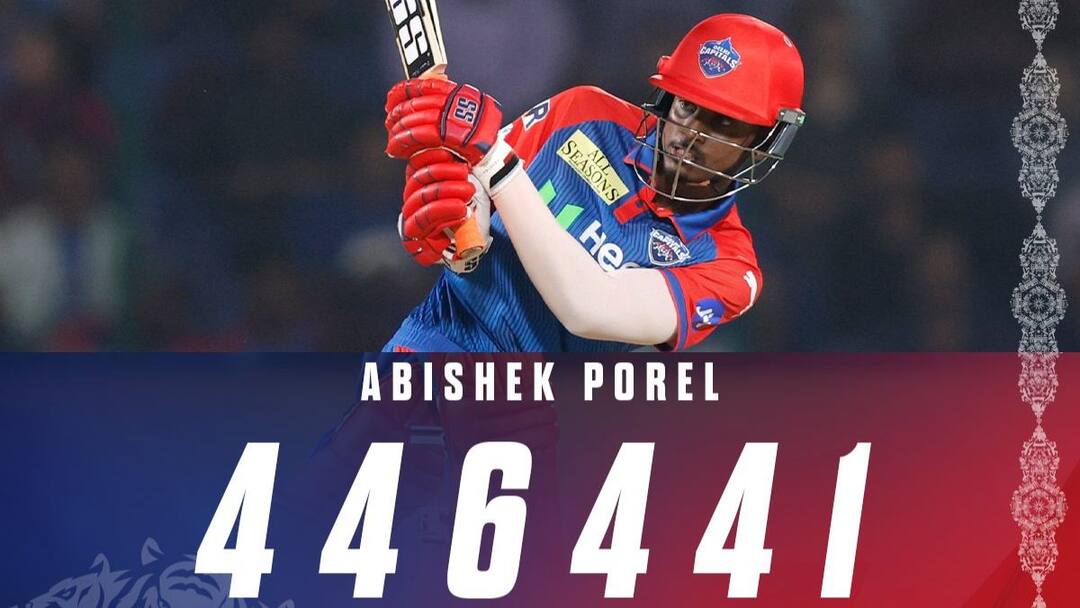 IPL 2025: अभिषेक पोरेल ने राजस्थान के गेंदबाज को बुरी तरह धोया, एक ही ओवर में जड़े 23 रन, देखते रह गए तुषार देशपांडे Abishek Porel 23 runs against tushar deshpande one over DC vs RR IPL 2025 IPL 2025: अभिषेक पोरेल ने राजस्थान के गेंदबाज को बुरी तरह धोया, एक ही ओवर में जड़े 23 रन, देखते रह गए तुषार देशपांडे