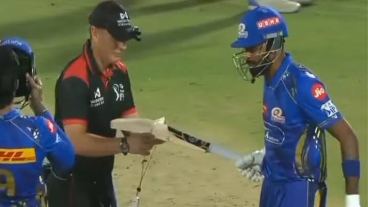Rules For Bat In Cricket: रविवार को हुए IPL में हार्दिक पांड्या समेत तीन क्रिकेटर्स के बल्ले पर सवाल उठे तो उनके बैट की जांच हुई थी. आइए जान लेते हैं कि आखिर बैट को लेकर क्रिकेट में क्या नियम हैं.