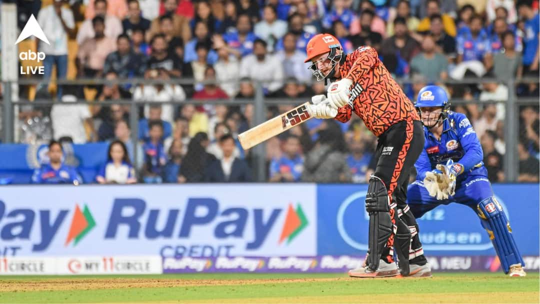 Sunrisers hyderabad put on 162 in a tricky wankhede pitch vs Mumbai Indians MI vs SRH: ওয়াংখেড়ের কঠিন পিচে ক্লাসেন, অভিষেকের লড়াই, ২০ ওভারে ১৬২ রান তুলল সানরাইজার্স