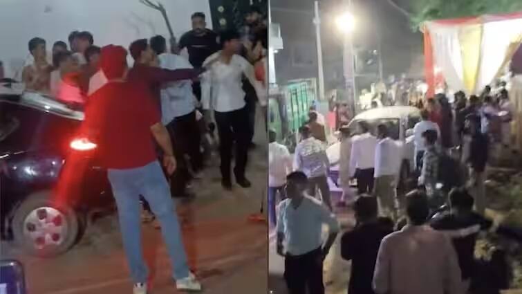 UP Crime News a ruckus over playing loud dj in dalit youth wedding miscreants beat up groom વરઘોડામાં જોરજોરથી ડીજે વગાડવા મુદ્દે બબાલ, વરરાજાને ઘોડા પરથી ઉતારી લોકોએ લાકડી-ડંડાથી ફટકાર્યો