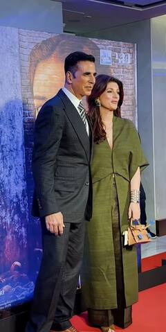 Kesari 2 Screening: पर्पल साड़ी में देसी गर्ल बनीं अनन्या, वाइफ ट्विंकल का हाथ थामकर अक्षय कुमार ने ली एंट्री