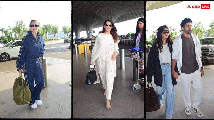 Celebs Airport Look: बॉलीवुड सेलेब्स आए दिन कहीं न कहीं जाते रहते हैं. उनके एयरपोर्ट लुक हमेशा अलग होते हैं. मलाइका अरोड़ा से लेकर सामंथा रुथ प्रभु तक कई सेलेब्स एयरपोर्ट पर स्पॉट हुए,