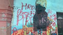 Ghaziabad Railway Station Witnesses Chaos As Hindu Body Defaces Aurangzeb’s Mural: Video Surfaces