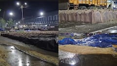 हरियाणा के यमुनानगर में बदला मौसम, बारिश से अनाज मंडियों में भीगा गेहूं, क्या बोले किसान?