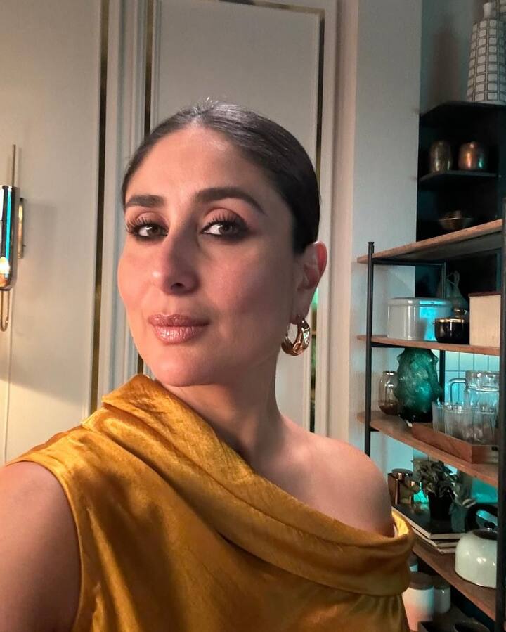 Kareena Kapoor shared these selfies and wrote in the caption, 'These are more selfies than I thought. Sorry, not sorry. '
