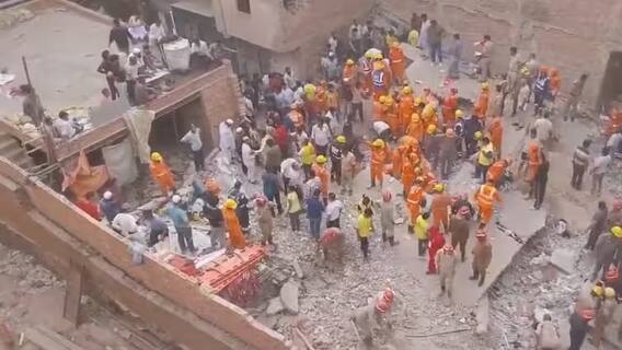 Mustafabad Building Collapsed News:  દિલ્લીમાં 4 માળની બિલ્ડિંગ ધરાશાયી, 4નાં મૃત્યુ, 10 લોકો ફસાયાની આશંકા