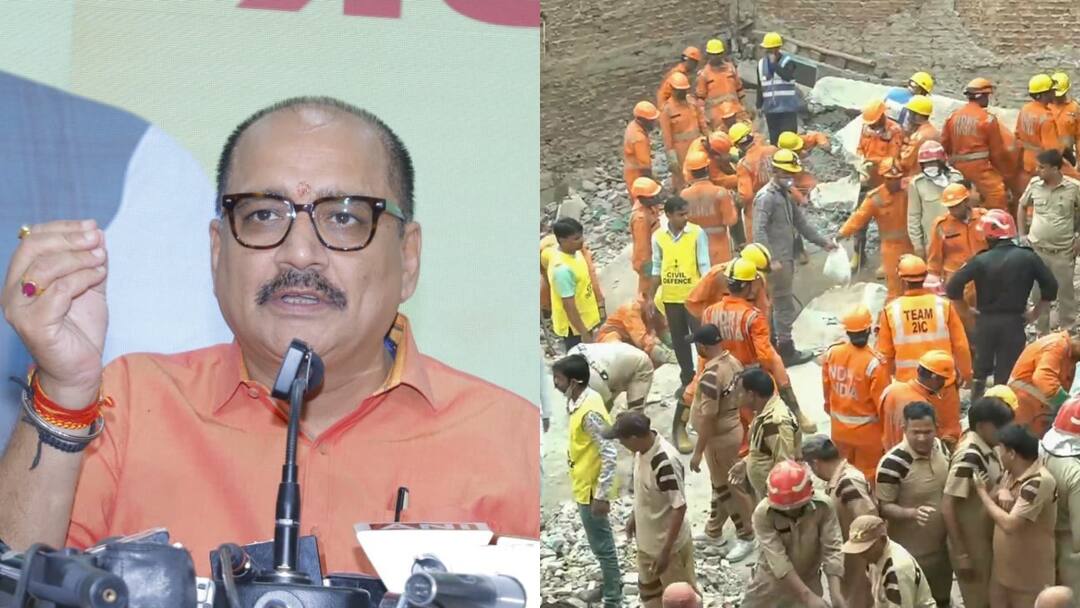 Mustafabad Building Collapse in Dayalpur Delhi BJP Virendra Sachdeva expressed deep sorrow On incident attacked AAP ANN '5वीं-छठी मंजिल बनाने का धंधा चला रही थी AAP', मुस्तफाबाद में बिल्डिंग हादसे पर BJP का हमला