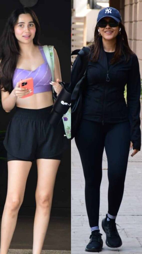 जिम से निकली दो हसीनाएं, एक ने पहने पूरे कपड़े तो दूसरी दिखी शॉर्ट्स में, देखें तस्वीरें