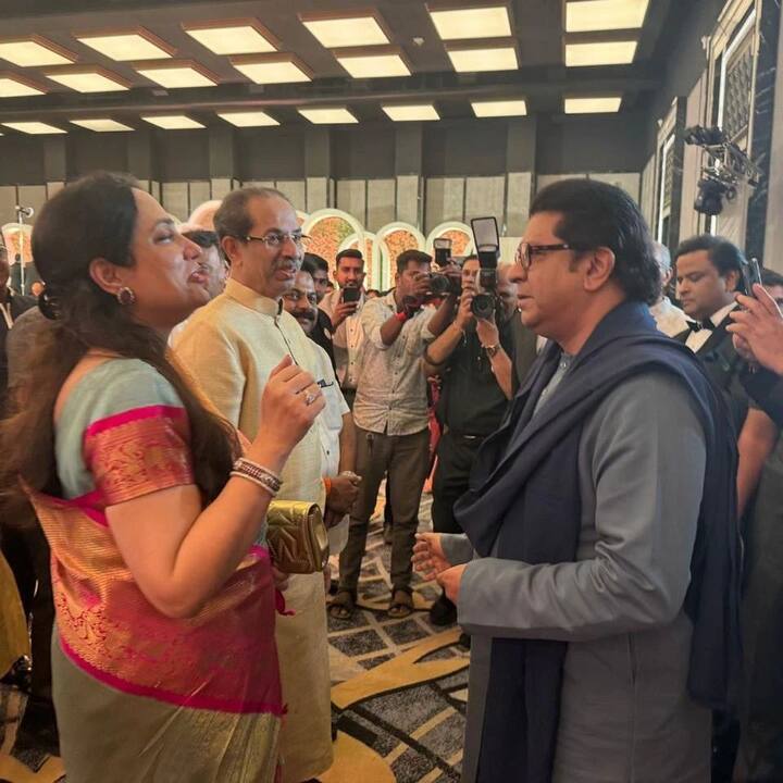 मला असं वाटतं, लार्जर पिक्चर बघणं गरजेचं आहे, असं राज ठाकरेंनी सांगितले. तसेच सगळ्या महाराष्ट्रातील राजकीय पक्षातील मराठी लोकांनी एकत्र येऊन एकच पक्ष काढावा, असं विधानही राज ठाकरेंनी केलं आहे.