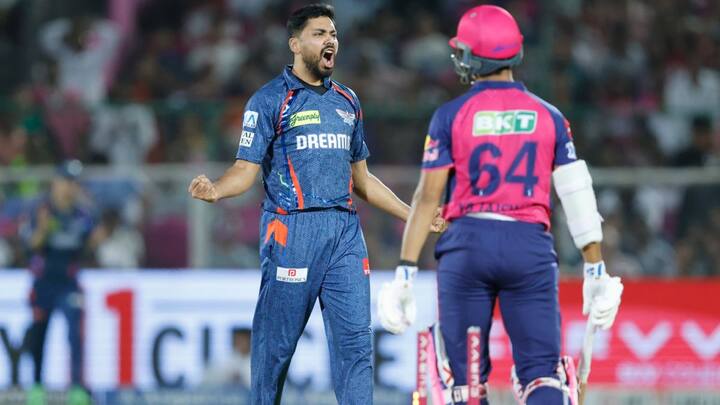 वैभव सूर्यवंशी ने राजस्थान के लिए 20 गेंदों का सामना करते हुए 34 रन बनाए. उन्होंने इस दौरान 2 चौके और 3 छक्के लगाए.