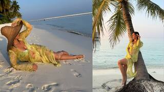 नेहा शर्माची ट्रीप संपेना, आता रविवारच्या सुट्टी दिवशी मालदीवमध्ये धमाल, बीचवर फोटोशूट