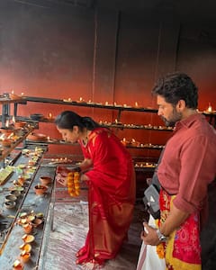 Suriya and Jyotika Seek Blessings At Kolhapur's Shakti Peethas Ahead Of New Projects. See Pics
