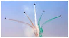 IAF's Surya Kira Pilots Paint Sky In Streaks Of Saffron, White And Green