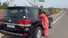 उन्हाचा कडाका, वडिलांची गाडी पाहताच लेक धावली; पवार-सुळेंच्या अनोख्या भेटीची सर्वत्र चर्चा