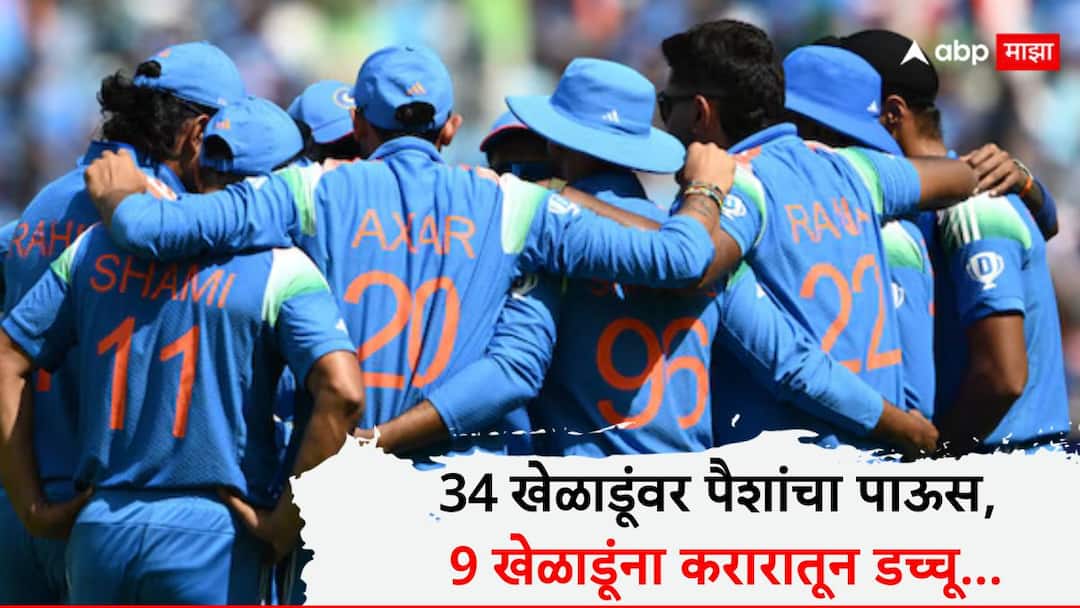 BCCI Central Contracts 2024-25 : 34 खेळाडूंवर पैशांचा पाऊस, 9 खेळाडूंना करारातून डच्चू, बीसीसीआयचा मोठा निर्णय, पाहा संपूर्ण यादी BCCI Central Contracts 2024-25 BCCI removed 9 players from the list r Ashwin shardul thakur avesh khan Marathi News BCCI Central Contracts 2024-25 : 34 खेळाडूंवर पैशांचा पाऊस, 9 खेळाडूंना करारातून डच्चू, बीसीसीआयचा मोठा निर्णय, पाहा संपूर्ण यादी