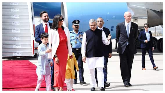 US Vice Prez JD Vance Lands In Delhi On 1st Official Visit To India Amid Tariff Tensions