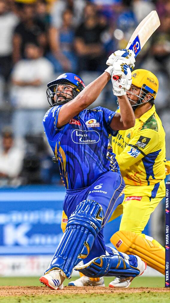 रोहित ने चेन्नई के खिलाफ तोड़ा छक्कों का रिकॉर्ड, क्रिस गेल को छोड़ा पीछे