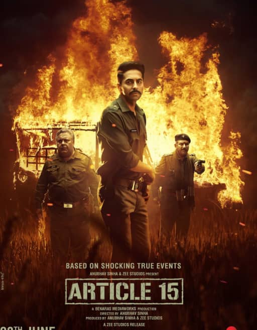 Ayushmann Khurrana starrer Article 15 is also based on crime due to discrimination of caste. Based on the Badaun murder case, Article 15 analyzes systematic corruption within 15 police departments and government bodies, as the officials hide gang rape and murder of three lower caste girls. This film can be made on OTT's platform Netflix.