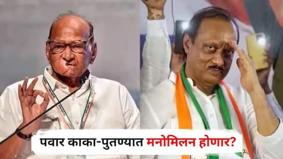 Sharad Pawar and Ajit Pawar : मोठी बातमी : इकडं ठाकरे बंधूंच्या युतीच्या चर्चा, तिकडे शरद पवार-अजितदादांमध्ये बैठकांचा धडाका, काका-पुतण्यात मनोमिलन होणार?