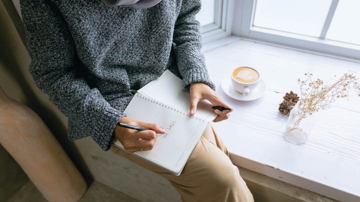 4. Journaling: Journaling expresses the unfiltered thoughts and helps to process emotions and recognise patterns. It frees up the mental space and can spark unexpected ideas. Journaling sharpens creativity and makes room for imaginative thinking. (Image Source: Canva)