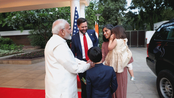 PM Modi Hosts US Vice President JD Vance And Family, Holds Bilateral Talks At Delhi Residence