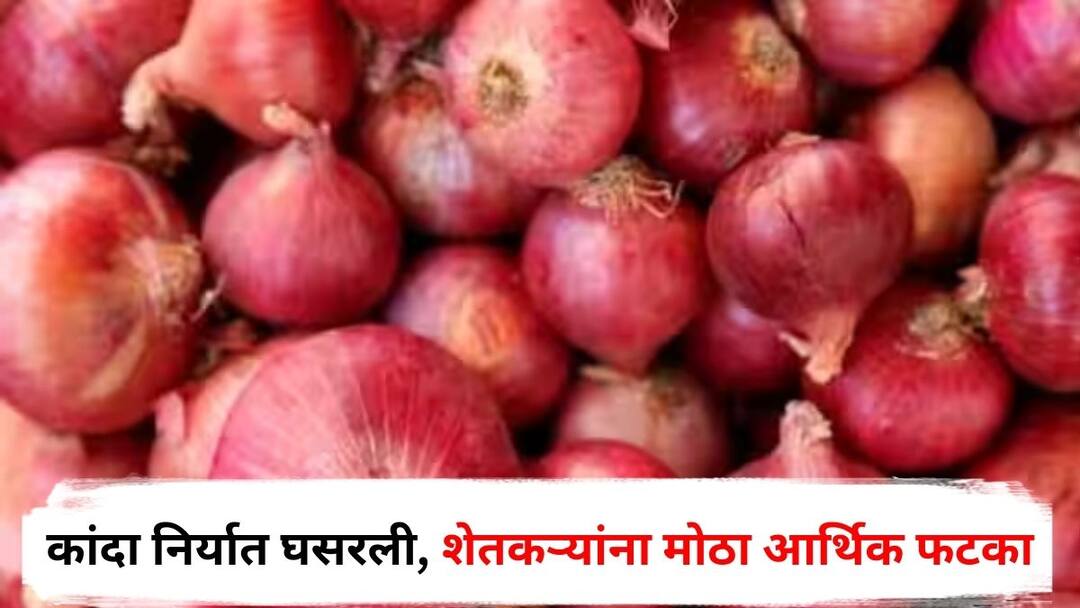 Onion Export : कांद्यानं आणलं शेतकऱ्यांच्या डोळ्यात पाणी; दर घसरले, कांदा उत्पादक संघटनेची केंद्र सरकारकडे महत्त्वाची मागणी Onion Export Kanda Utpadak Sanghatana important demand to central government due to falling onion prices Nashik Maharashtra Marathi News Onion Export : कांद्यानं आणलं शेतकऱ्यांच्या डोळ्यात पाणी; दर घसरले, कांदा उत्पादक संघटनेची केंद्र सरकारकडे महत्त्वाची मागणी
