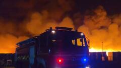 Massive Fire Breaks Out At NTPC Godown In Gujarat's Dahod, No Casualties