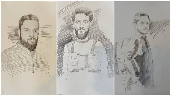 Pahalgam Kashmir Terror Attack News Tamil Suspected Terrorists Sketches Released Pahalgam Attack: ஈவுஇரக்கமின்றி தாக்குதல்! அப்பாவிகளை கொன்ற மிருகங்களின் படம் வெளியீடு