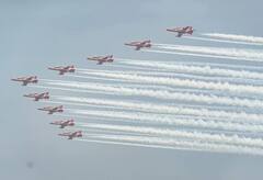 PHOTOS: पटना में वीर कुंवर सिंह विजयोत्सव पर हुआ ऐतिहासिक एयर शो, तस्वीरों में देखें रोमांचकारी प्रस्तुति