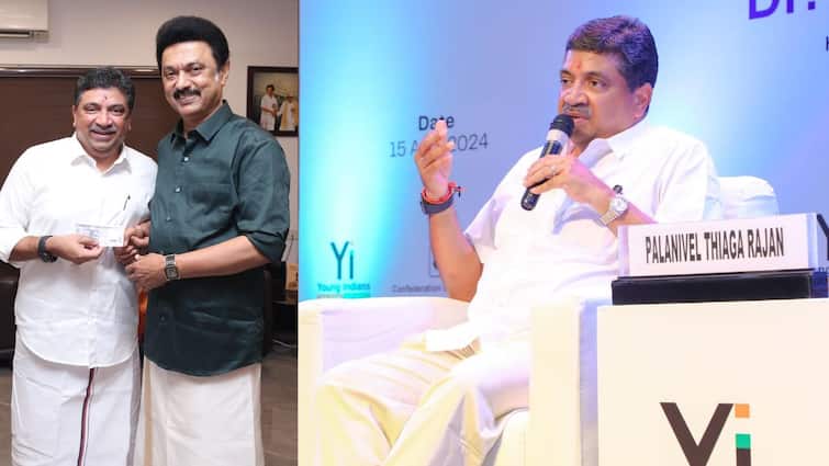 PTR Palanivel ThiagaRajan to Get More Portfolios in Upcoming Tamil Nadu Cabinet Reshuffle Palanivel Thiaga Rajan : ‘PTR-க்கு கூடுதல் அதிகாரம், கூடுதல் துறை’ விரைவில் அறிவிக்கிறார் முதல்வர்..!