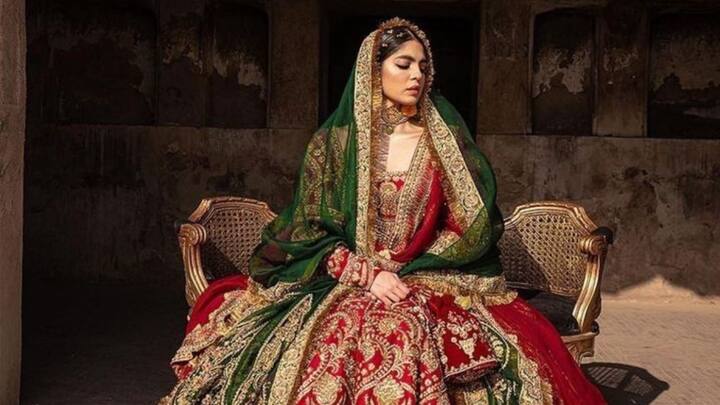 Contrast Over Coordination: The era of matching couple outfits is over. Contrasting bridal and groom ensembles are in, creating a visually dynamic and more personalized aesthetic. (Image Source: Pinterest/ tabbayamajeed42)