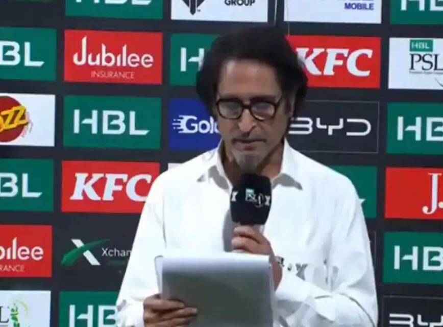 VIDEO Pakistan embarrassed again Rameez Raja calls PSL as IPL on live TV VIDEO:पाकिस्तान की फिर फजीहत,  PSL को रमीज राजा ने लाइव टीवी पर बोल दिया IPL 