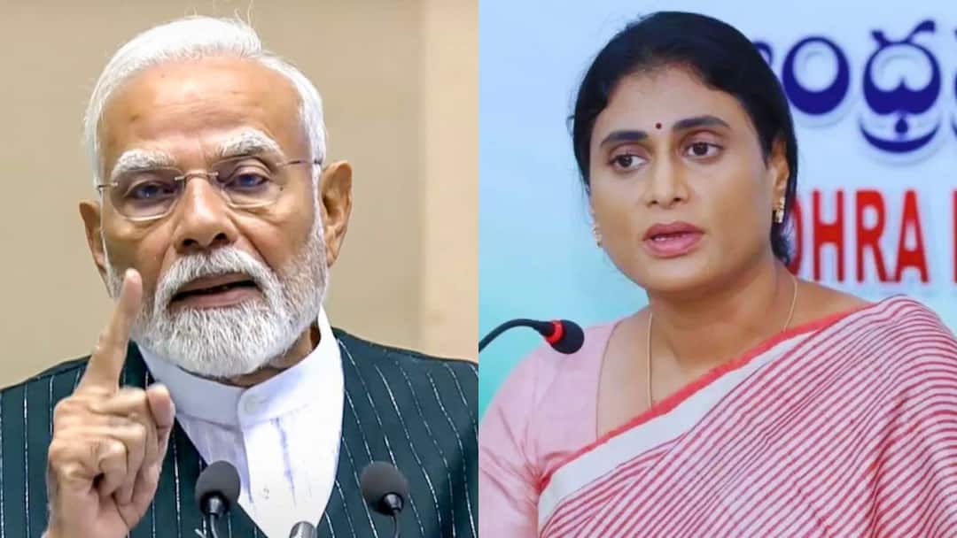 PM Narendra Modi is an internal terrorist says YS sharmila ప్రధాని నరేంద్ర మోదీని టెర్రరిస్టుగా సంబోధించిన వైఎస్ షర్మిల, ఏపీ పీసీసీ చీఫ్ నోరు జారారా?