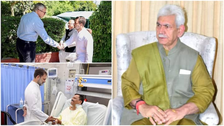 Congress leader Rahul Gandhi met J&K's CM Omar Abdullah and interacted with the tourists injured during the Pahalgam terror attack at the Army's based hospital.