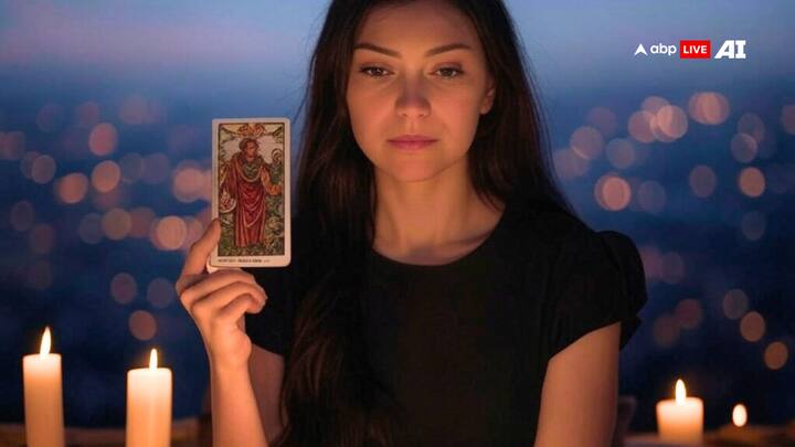 Career And Finance: Today, your career and financial energy is focused on clarity and growth. The dark woman suggests a significant figure—someone with authority or influence—who may play an important role in your professional life today. This could be a mentor, boss, or even a client who guides you toward a new opportunity. The flowers indicate that things are blooming, and there is a sense of prosperity coming into your career. Financially, it’s a day to celebrate your achievements, as the lily symbolizes peace and harmony, suggesting that things are stabilizing. The target card indicates that you're on track and hitting your goals, so keep focusing on your long-term objectives. The tower suggests that there may be a sudden revelation or a moment of truth today that pushes you toward a breakthrough, clearing away confusion and bringing clarity. (Image Source: ABPLIVE AI)