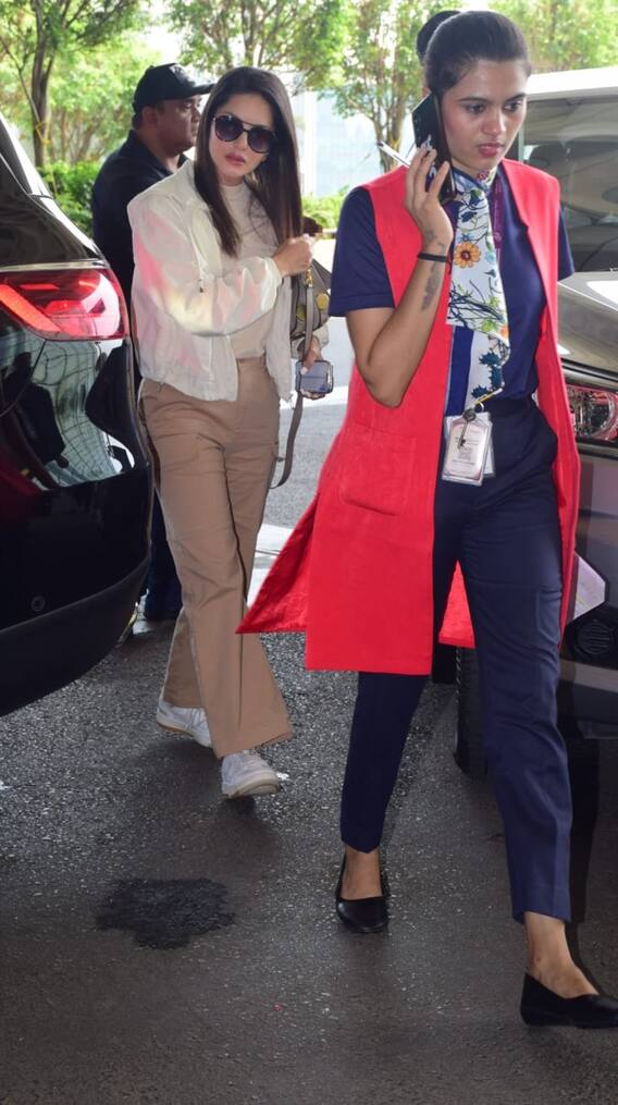Check Out Sunny Leone’s Effortless and Chic Airport Look