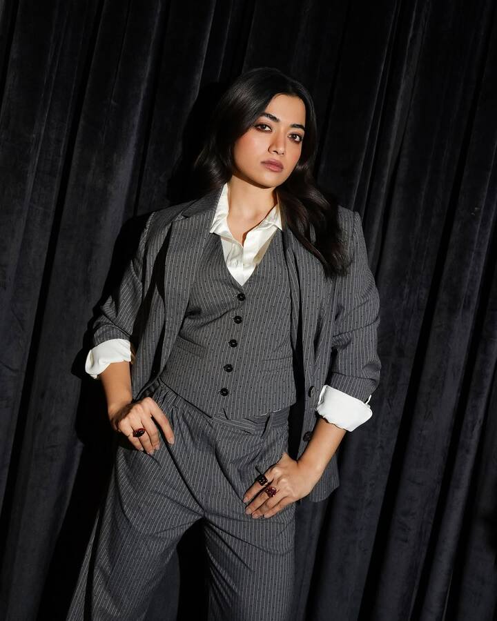 Rashmika Mandanna Channels Major Boss Babe Energy, Check Out The Pics The actress showcased her versatility, effortlessly styling both glam looks.