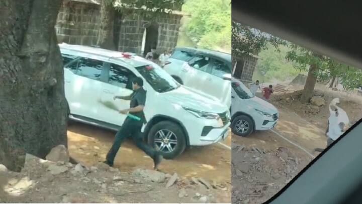 मधमांशांनी अचानक केलेल्या हल्ल्यामुळे ताफ्यातील अनेकांची पळापळ झाली, काहींनी तोंड झाकण्यासाठी गमछा, उपरणे वापलरल्याचं दिसून आलं.