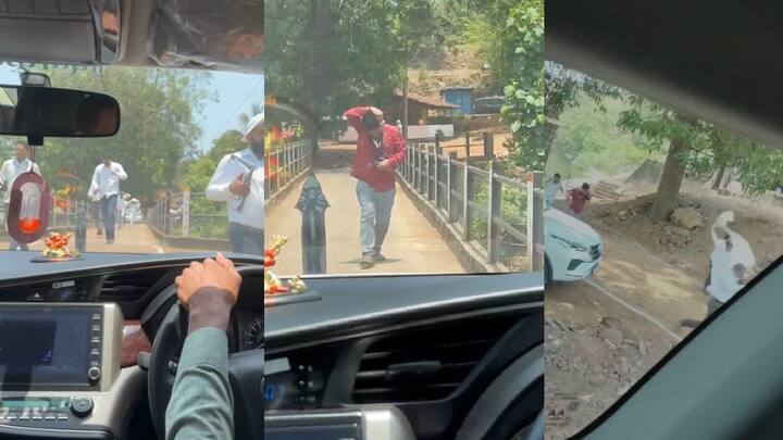 संगमेश्वर येथील सरदेसाई यांच्या वाड्याची पाहणी करताना मधमाशांनी हा हल्ला केला.