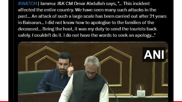 उत्तर ते दक्षिण, पूर्व ते पश्चिमपर्यंत संपूर्ण देश या हल्ल्याने व्यथित झाला आहे. यापूर्वीही अनेक हल्ले झाले आहेत, अमरनाथ यात्रा, काश्मीरी पंडित, सरदार बस्तीया येथेही हल्ले झाले आहेत. मात्र, 21 वर्षानंतर एवढा मोठा हल्ला काश्मीरमध्ये झाल्याचे सांगताना मुख्यमंत्री भावूक झाले.