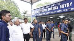 PHOTOS: भूमिगत पैदल मार्ग और डबल डेकर फ्लाईओवर का CM नीतीश ने किया निरीक्षण, दिए ये निर्देश