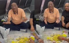 Viral Video Of Gujarati Actor Eating 'Khaman' On Floor At Surat Airport Sparks Debate On Civic Sense