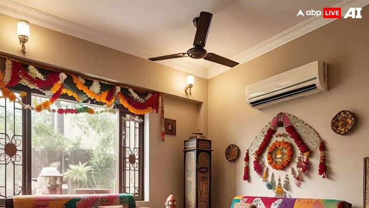 एक्सपर्ट्स के मुताबिक, अगर आप एसी के साथ छत का पंखा यानी सीलिंग फैन चलाते हैं, तो कमरे में ठंडी हवा तेजी से फैलती है. इससे एसी पर लोड कम पड़ता है और आप एसी का तापमान (temperature) 24–26 डिग्री पर सेट कर सकते हैं.