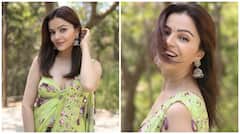 Rubina Dilaik Gives Edgy Twist To Her Saree Look; See PICS