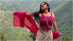 Vishnu Priya Bhimeneni: కొండల్లో విష్ణుప్రియ షికార్లు... వెరైటీ డ్రస్సులో వయ్యారాలు