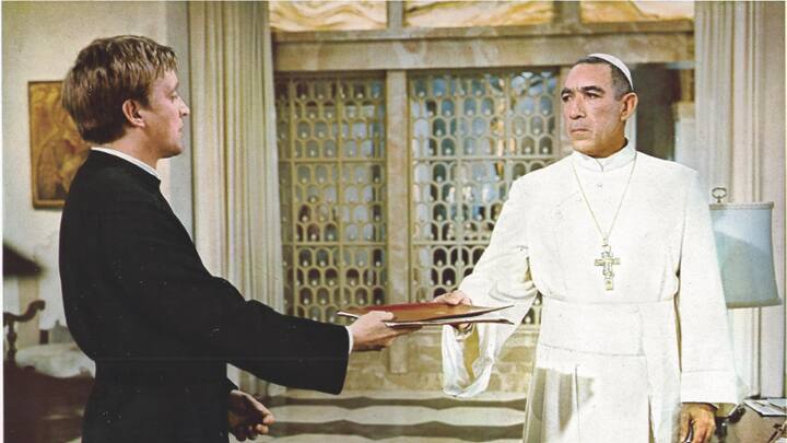 The Shoes of the Fisherman (1968): Starring Anthony Quinn as a former political prisoner turned Pope, this Cold War-era film imagines a newly elected pontiff navigating global tensions between East and West. Though fictional, the film portrays the conclave and election process in impressive detail and showcases the Vatican as a player on the world stage.