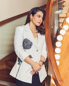 Kajol Devgan Radiates Grace In A White Floral Blazer, See All Photos