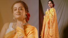 PHOTO: अभिनेत्री आणि कवयित्री स्पृहा जोशीचा मनमोहक अंदाज; साडी नेसून दिल्या अक्षय्य तृतीयेच्या शुभेच्छा!